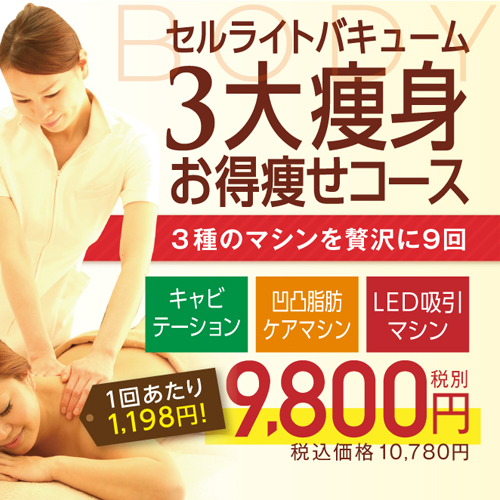 3大痩身お得痩せコース